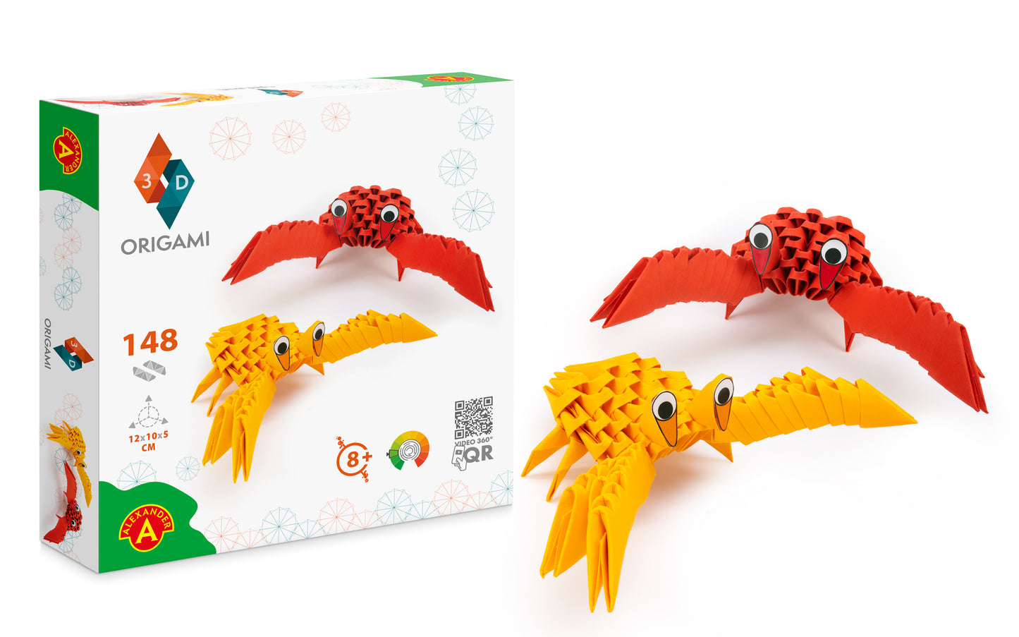 Make Your Own 3D Origami Crabs Kit