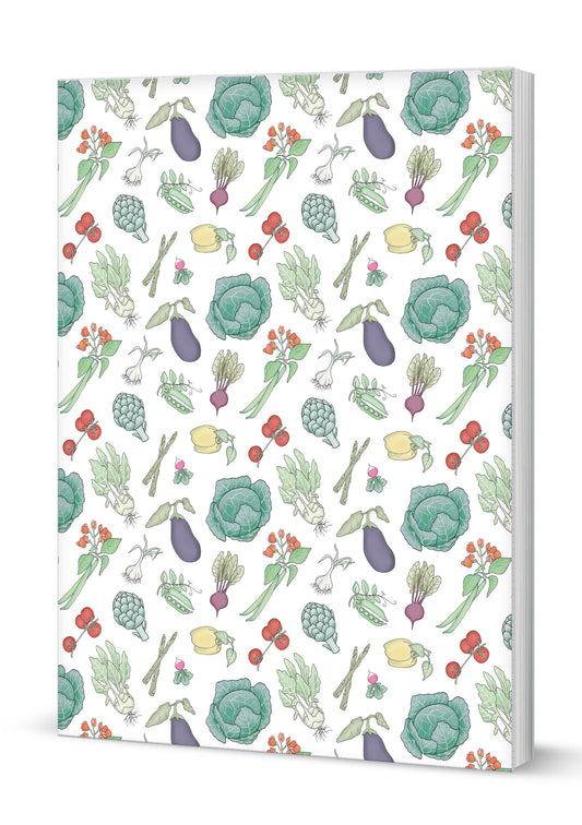 Vegetables by Emma Lawrence A5 Softback Notebook