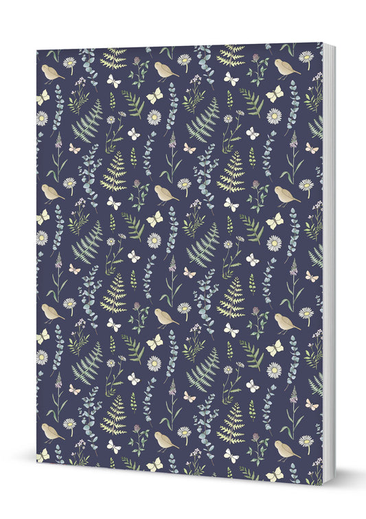 Wildflowers & Fern by Emma Lawrence A5 Softback Notebook