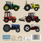 Tractor Greetings Card (150x150 Blank)