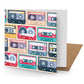 Cassette Tapes Greetings Card (150x150 blank)